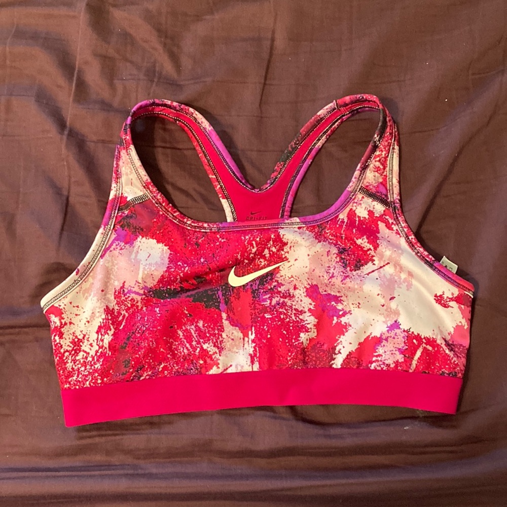 Hot pink Nike Sports Bra